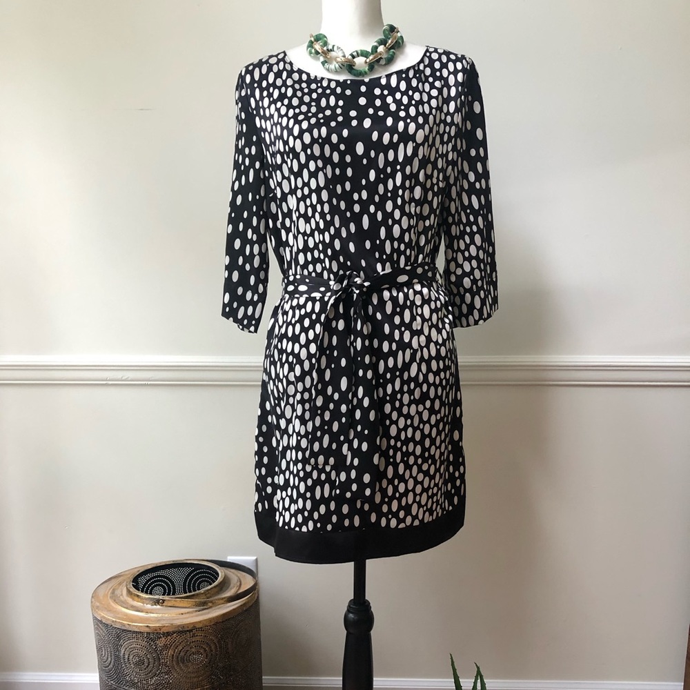 Black & white mini dress